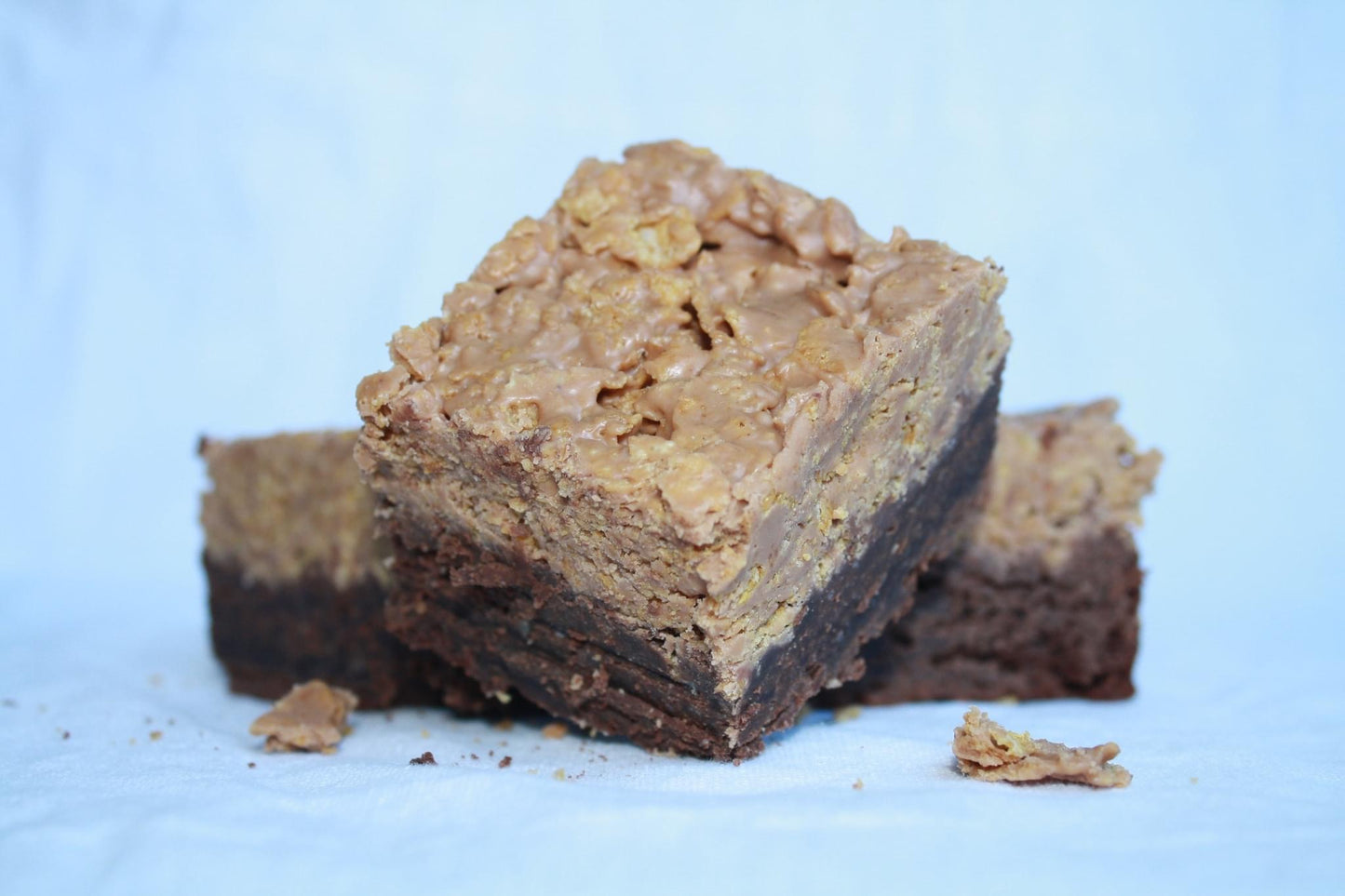 Brownies au cornflakes et beurre d’arachides